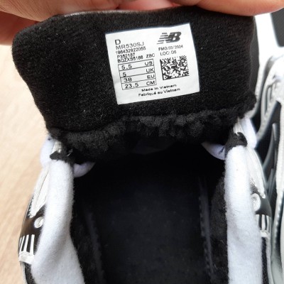 New Balance 530 черные с белым, Размер 41