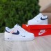 Nike AIR Force 1 Білі з синім, Розмір 40