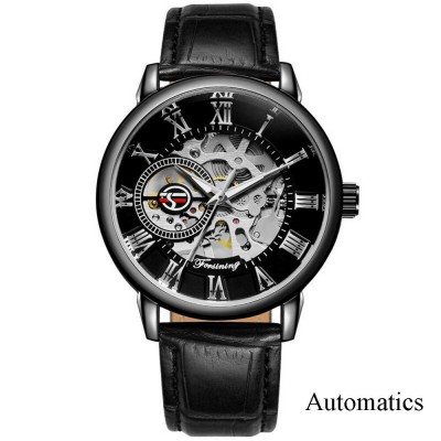 Forsining 8099A All Black Leather Forsining 8099A All Black Leather