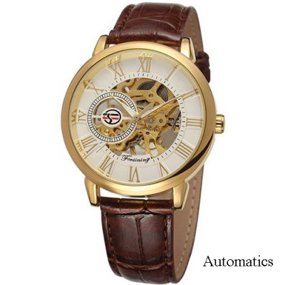 Forsining 8099A Gold-White-Brown Leather Forsining 8099A Gold-White-Brown Leather