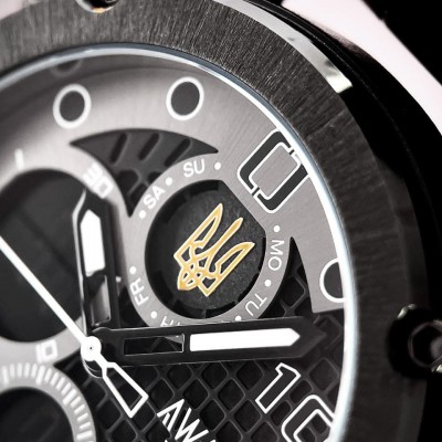 Awarder 017 Тризуб золото All Black Steel