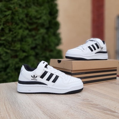 Adidas Forum LOW Белые с черным, Размер 37