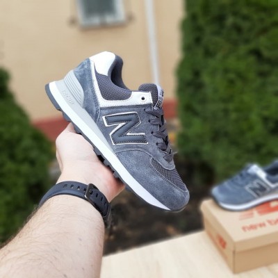 Nеw Balance 574 (SIN) сірі з білим, Розмір 36