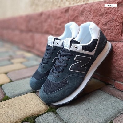 New Balance 574 Сірі на білій, Розмір 36