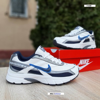 Nike Initiator белые с черным и синим, Размер 41