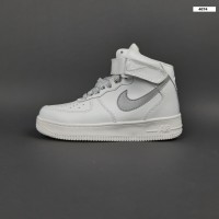 Nike Air Force 1 високі Білі з сірим, Розмір 37