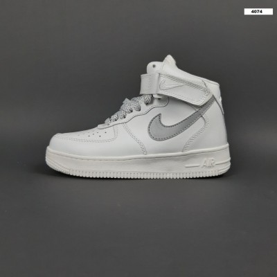 Nike Air Force 1 високі Білі з сірим, Розмір 37 Nike Air Force 1 високі Білі з сірим, Розмір 37