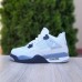 Nike Air Jordan 4 Білі з чорносірим, Розмір 41