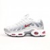 Nike Air Max Plus TN белые с красным и серебром, Размер 40