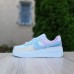 Nike Air Force 1 Shadow белые с пудрой с голубым, Размер 36