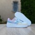 Nike Air Force 1 Shadow белые с пудрой с голубым, Размер 36