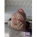 Жіночий бежевий + червоний рюкзак Guess Гесс LUX