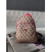 Жіночий рожевий бежевий рюкзак Guess Гесс LUX