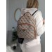 Женский бежевый + темный рюкзак Guess Гесс LUX