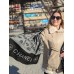 Палантин Chanel Жіночий Шарф двосторонній Шанель чорний
