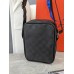 Чоловіча сумка месенджер Луї Віттон через чорний плече в клітинку Louis Vuitton