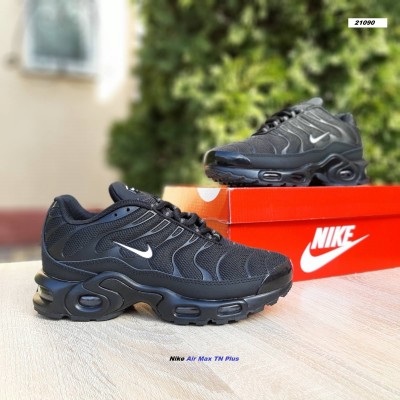 Nike Air Max TN Plus чорні (біла кома), Розмір 40