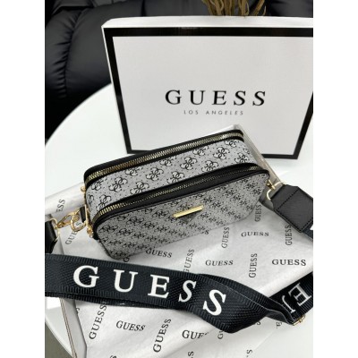Сумка женская  серый Guess Гесс кросс-боди
