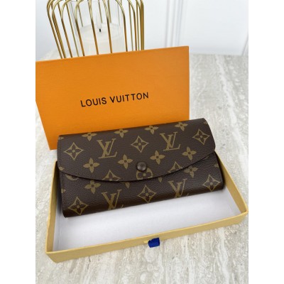 Жіночий гаманець Louis Vuitton коричневий+ коричневий великий конверт Луї Віттон