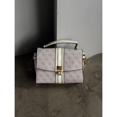 Жіноча сумка Гесс рожевий Guess Ginevra Logo Elite крос боді