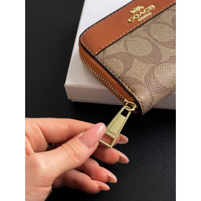 Гаманець Coach, Коуч жіночий міні бежевий