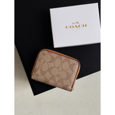 Гаманець Coach, Коуч жіночий міні бежевий