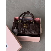 Сумка женская Miu Miu Arcadie Matelassé шоколадный кросс боди Миу Миу