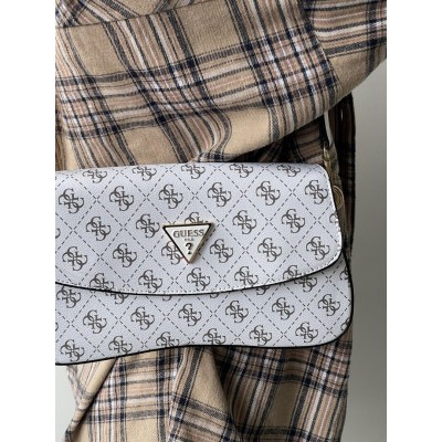Сумка жіноча Guess багет білий Гесс