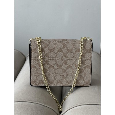 Жіноча сумка Coach Mini Klare через бежевий плече Коуч