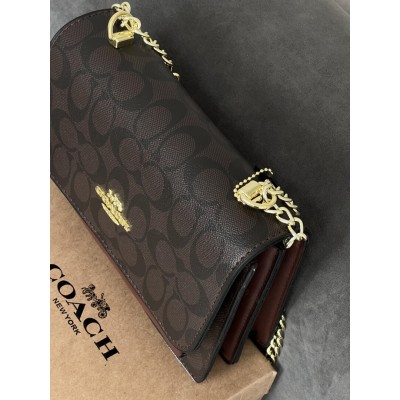 Жіноча сумка Coach Mini Klare через коричневий плече Коуч