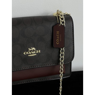 Жіноча сумка Coach Mini Klare через коричневий плече Коуч