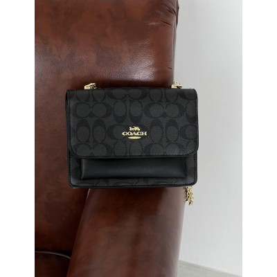 Сумка жіноча Coach Mini Klare через плече чорний Коуч