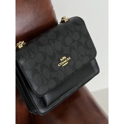 Сумка жіноча Coach Mini Klare через плече чорний Коуч