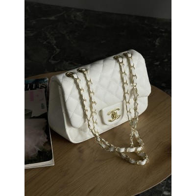 Сумка жіноча Chanel classic - 24 size крос боді білий Шанель Сумка жіноча Chanel classic - 24 size крос боді білий Шанель