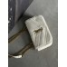 Жіноча сумка Yves Saint Laurent Loulou leather bag через плече білий Лоран Medium size