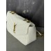 Жіноча сумка Yves Saint Laurent Loulou leather bag через плече білий Лоран Medium size