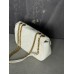 Жіноча сумка Yves Saint Laurent Loulou leather bag через плече білий Лоран Medium size