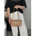 Жіноча сумка Yves Saint Laurent Loulou leather bag через бежевий плече Лоран Medium size
