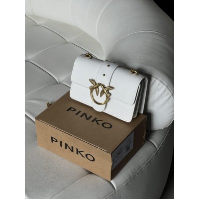 Жіноча сумка Pinko Love One Mini Vitello Seta білий через плече Пінко (PREMIUM) Жіноча сумка Pinko Love One Mini Vitello Seta білий через плече Пінко (PREMIUM)