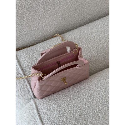 Сумка жіноча Chanel Kelly Bag Premium пудровий клатч Шанель