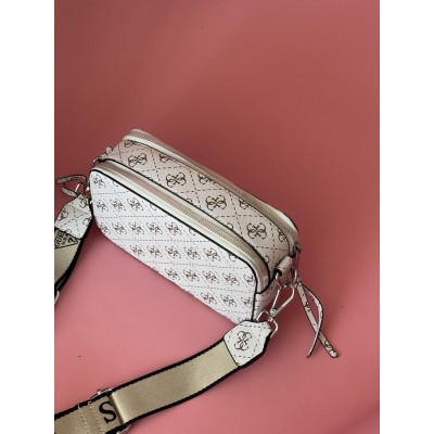 Сумка жіноча Guess 4G білий Гесс крос-боді через плече