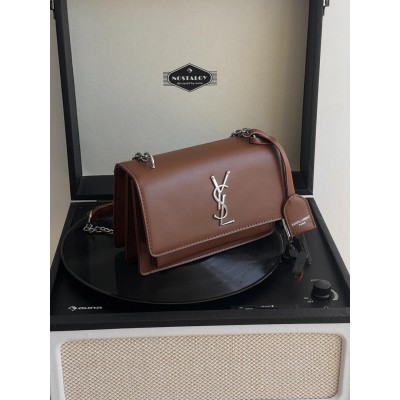 Жіноча сумка Yves Saint Laurent YSL Ів Сен Лоран коричневий срібло клатч Жіноча сумка Yves Saint Laurent YSL Ів Сен Лоран коричневий срібло клатч
