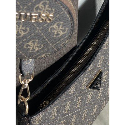 Сумка жіноча Guess Noelle 2в1 коричневий Гесс