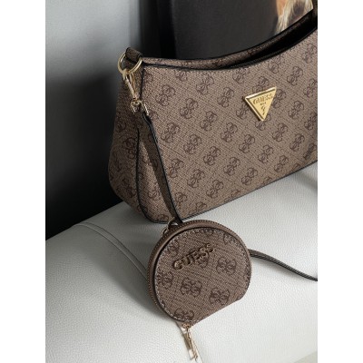 Сумка жіноча Guess Noelle 2в1 бежевий Гесс