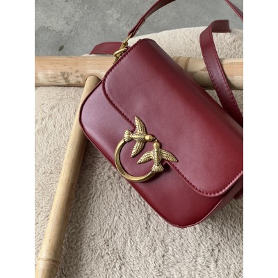 Женская сумка Love Box Bag Pinko красный через плече Пинко