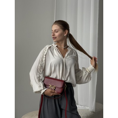 Женская сумка Love Box Bag Pinko красный через плече Пинко