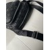 Чоловіча сумка месенджер Louis Vuitton через плече чорний Луї Віттон