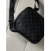 Чоловіча сумка месенджер Louis Vuitton через плече чорний Луї Віттон