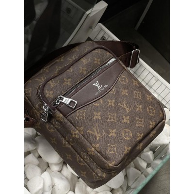 Мужская сумка мессенджер Louis Vuitton через плечо коричневый Луи Виттон