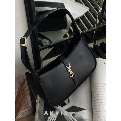 Жіноча сумка клатч Yves Saint-Laurent Hobo Le 5 À 7 YSL чорний хобо Ів Сен Лоран